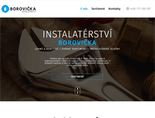 Tablet Screenshot of instalaterstviborovicka.cz